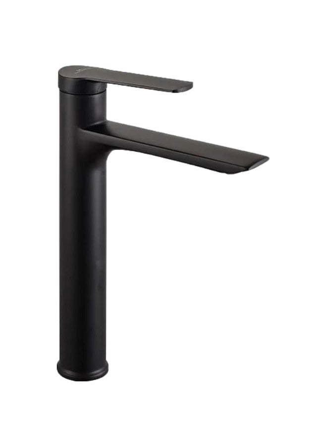 Tall black sink faucet with hoses - Image 2